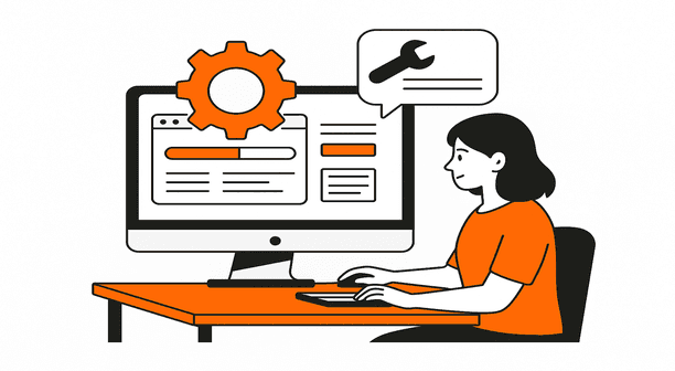 Team collaboration in modern office