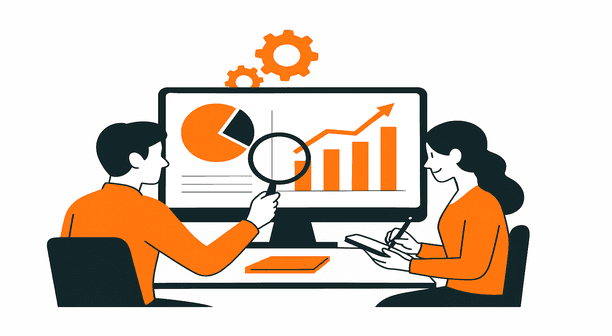Team collaboration in modern office