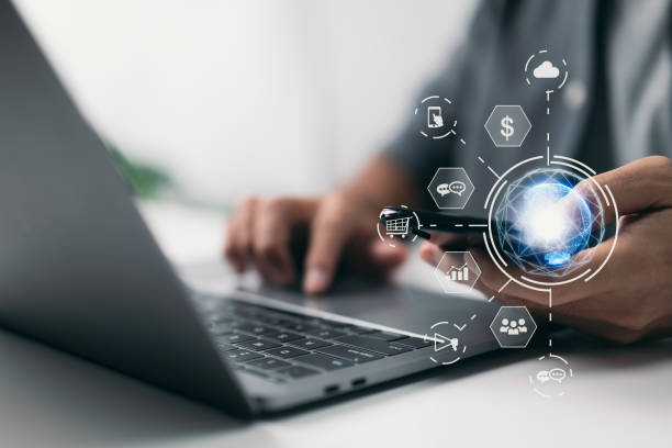 Visual guide illustrating how to choose the best ecommerce platform for your business, focusing on digital marketing strategies.